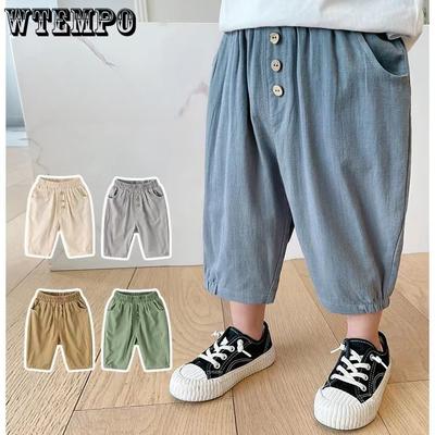 Jungen Koreanische Casual Hosen für Kinder In Sommer Lose Leichte Atmungsaktive Dünne Sieben Shorts für Sommer