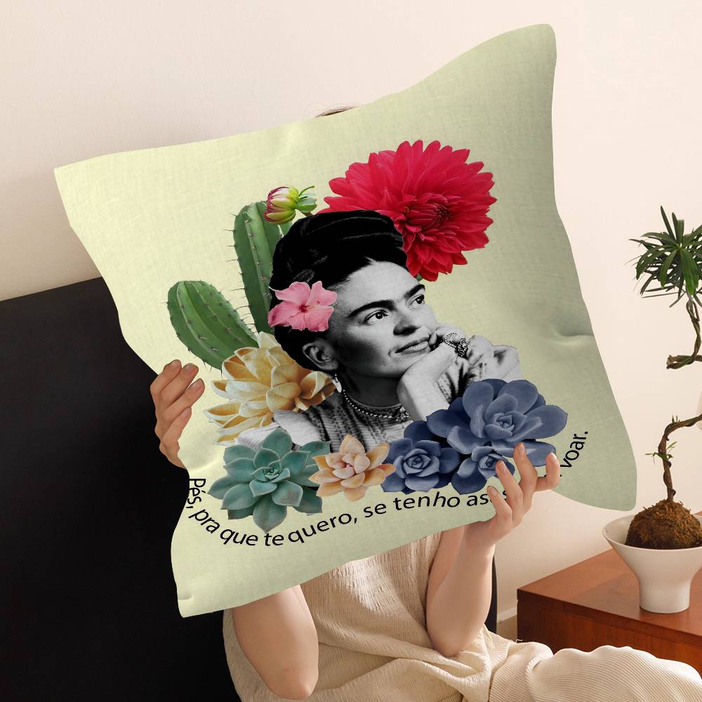 Art Frida Personalized Pillow Dust Cover Bedroom Kids Party Decoration Pillowcase Birthday Children Gift