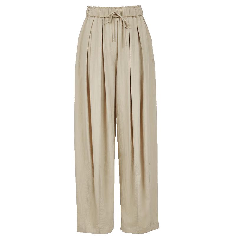 VEROMODA Women's Pleated Wide-Leg Casual Pants