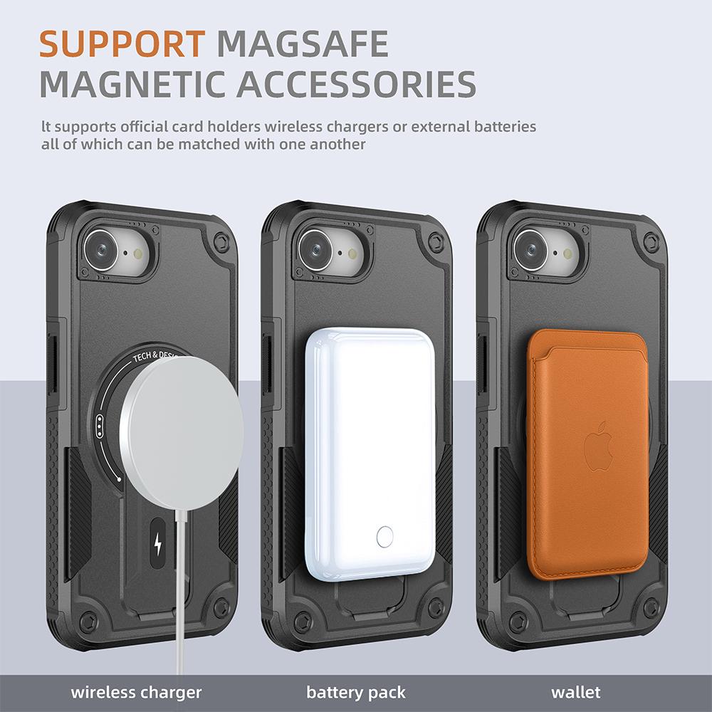 Bracket Holder Case for Iphone 16e Iphone16e 16 Pro Max 15 14 Plus 12 13 Drop Protection Mobile Phone Accessories Covers