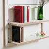 4Pcs Book End Transparent Acrylic Bookends Smooth Surface L-Shaped Book Storage Rack School