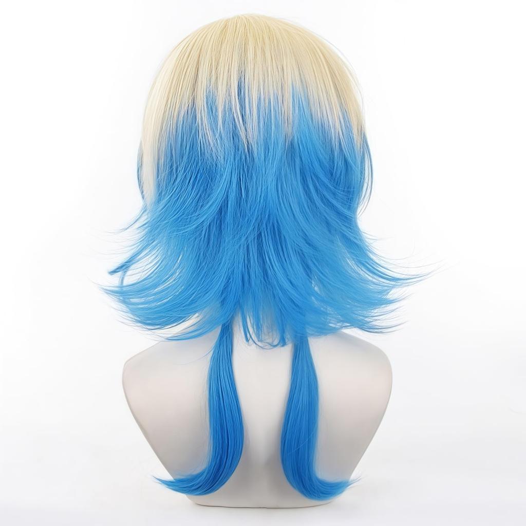 Sizuuenn Blue Lock Michael Kaiser Cosplay Wig with Perfect for School Cultural and Photo Shoots Wig, Heat-Resistant, Net, Events, Festivals,