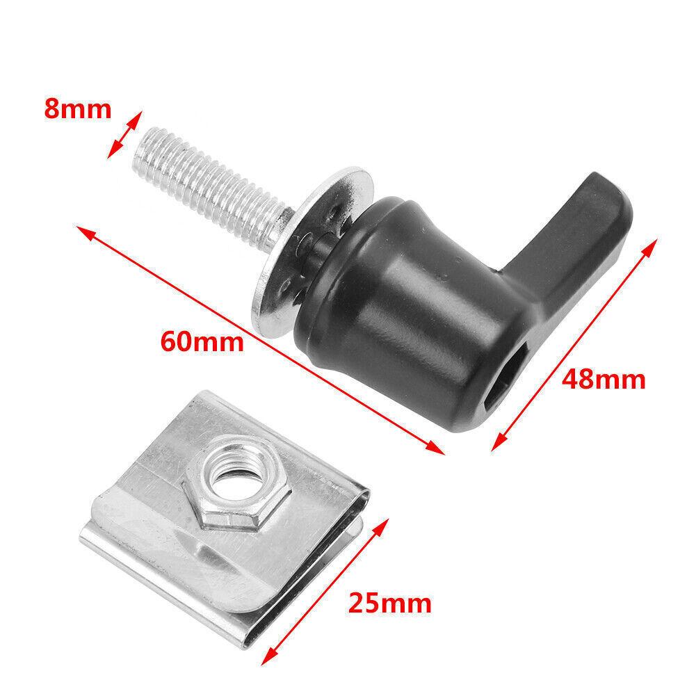 4PCS Black Hard Saddlebag Lever Lock Bolts For Harley Touring Street Glide