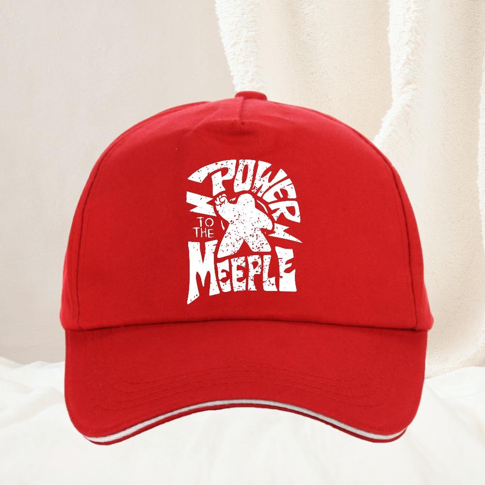 Funny Board Game Power To The Meeple Baseball Cap YK Hip Hop Hat Summer Breathe Casual Unisex Women Unisex Adjustable Cap Adjustable