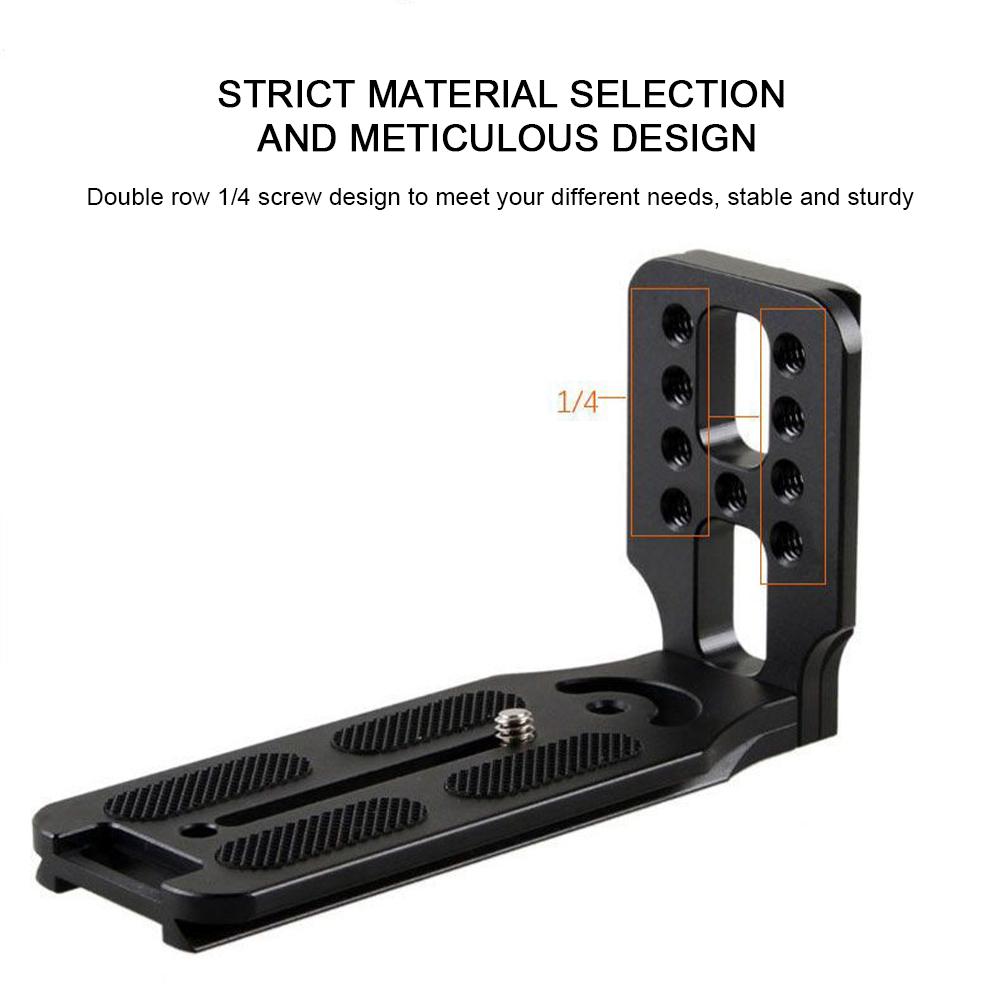 Universelle L-Halterung für Kameras, Schnellwechsel-L-Platte für Arca-Mount, Vertikale Video-Aufnahmehalterung für Canon Nikon Sony Fuji Kameras