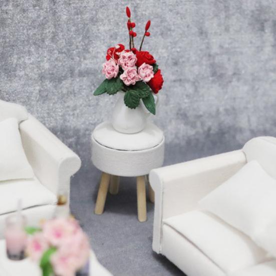 1 Set 45669 Dollhouse Sofa Kit Smooth Edge DIY Living Room Set