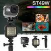 30m/98ft Waterproof RGB LED Video Light Portable Mini Camera Light 5500K Color Temperature Dimmable