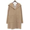 ANAYI Beautiful large collar hoodie coat, women's, beige, size 38, 2021 coat 38 beigeUsed