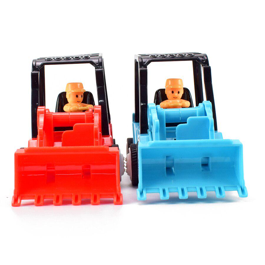 Inerciální buldozer model hračka tlakově litý náhodný barevný technický vůz pro chlapecké hračky Simulační mini buldozer hračka pro děti dárek