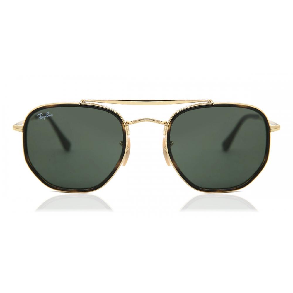 

Солнцезащитные очки унисекс Ray Ban Rb3648m 001 Gold Tortoise/52-23-145