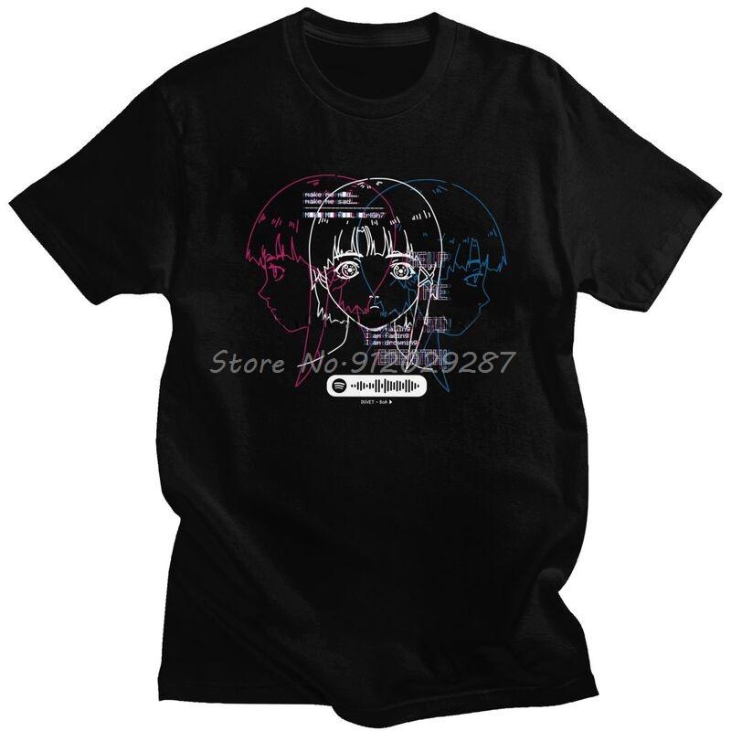Serial Experiunisexts Lain Iwakura T Shirt Unisex Short Sleeves Soft Cotton TShirt Casual Japanese Glitch Aesthetic Unisexga Anime Tees