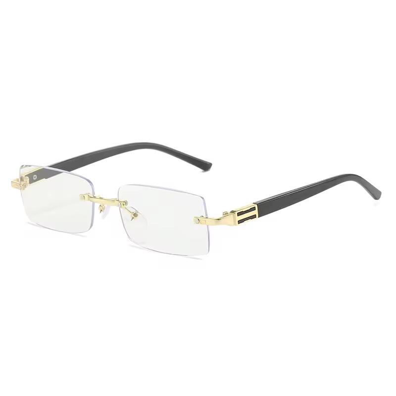 KQA1330 Metal Rectangle Frame Presbyopia Minus 250 Supplier Glasses Women Corrective Eyeglasses Flexible Reading Glass +100
