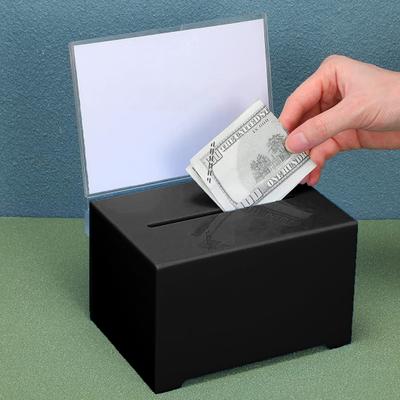 Acryl-Spendenbox mit Schloss, großes Fassungsvermögen, hohe Festigkeit, stoßfest, leicht, Wahlurne für Schule, Wahlurne, Vorschlagsbox