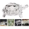 WINOMO Crystal Turtle Feng Shui Statue - Clear Crystal Turtle for Aquarium, Peace, Prosperity and Positive Energy Decoration