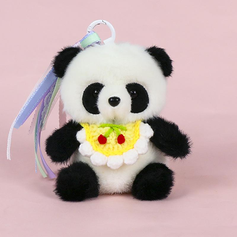 Premium Scented Panda Pendant Backpack: Dressed-Up Panda Doll In Various Styles