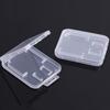 Clear Plastic Memory Card Case Compatible with SD SDHC SDXC Micro SD T-Flash Card (10 PCS)