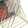 File Holder Organizer Triangle Record Album Holder Magazine Wire Rack Desk Storage Decor for Home