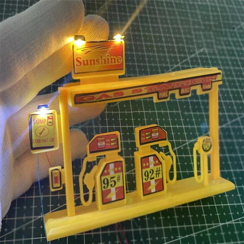 1pc 3V LED Spotlight Model 1:87 HO Scale Diorama Outdoor Billboard Lamp for DIY Model Making Architecture Building Layout