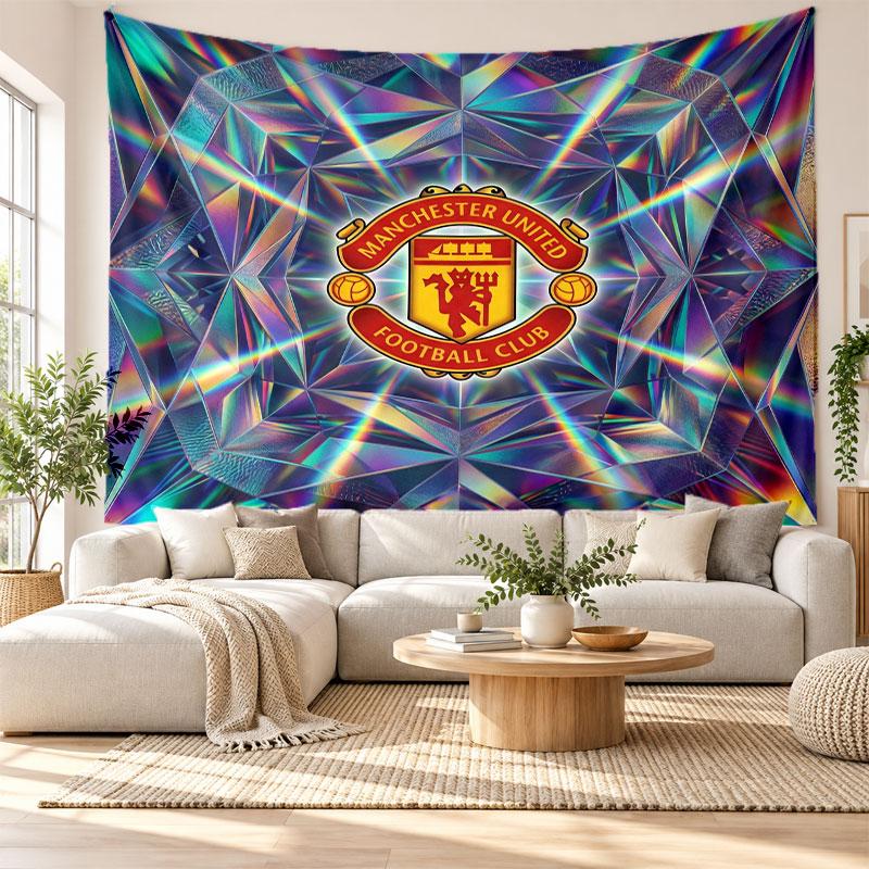 Manchester United Wandteppich, Weiches Stoff Wandbehang, Dekorative Kulisse Für Schlafzimmer Heim Wandkunst