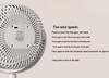 Rechargeable Desktop Fan with Ambient Night Light - Portable for Office, Home, Dorm
