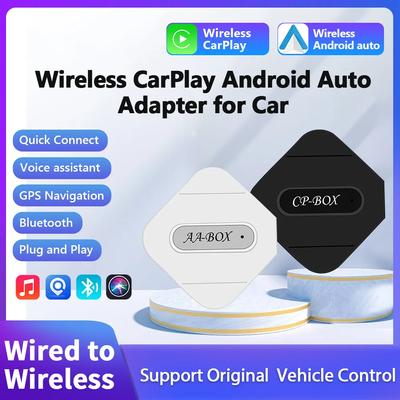 AI CarPlay Box Wireless CarPlay Android Auto Adapter Mini Lightweight Car Box