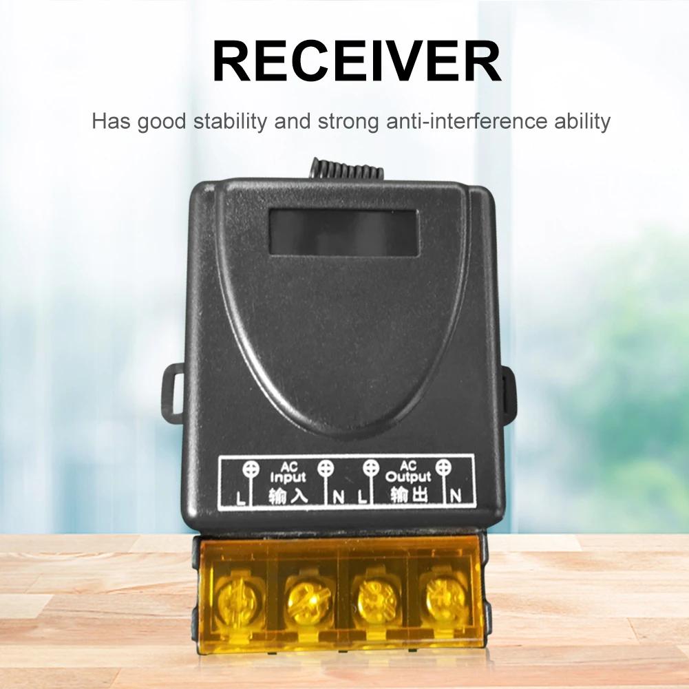 High Current Wireless Control Relay 60V-280V Relay RF Switch 4 Working Modes 433Mhz 50m Relay Receiver for Household Appliances