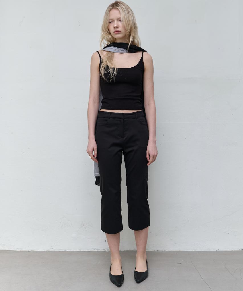 Seolan Side Detail Half Pants_Black
