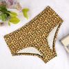 European & American Women's Leopard Print High-Waist Cotton Panties - Seamless, Breathable, Sexy Knit.