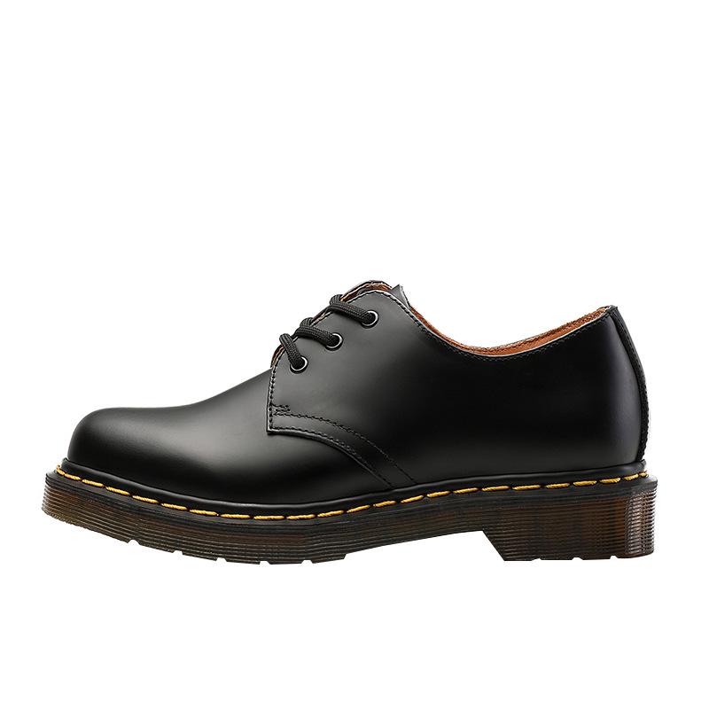 Women's Dr. Martin Japanese College Style Leather 1461 Shoes - Yang Mi Low-Top, Unisex 3-Hole Design