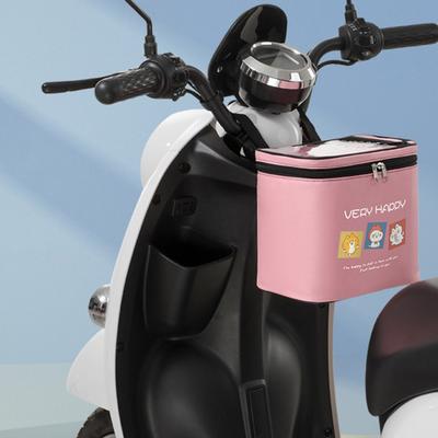 Bike Head Bag Waterproof Design Large Capacity Front Hanger Bag Easy Installation Cartoon Pattern Cycling Pouch