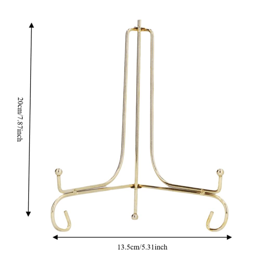 7.87x5.31in Marble Clock Display Bracket Iron Nordic Style Decor Stand  Shelf Decoration