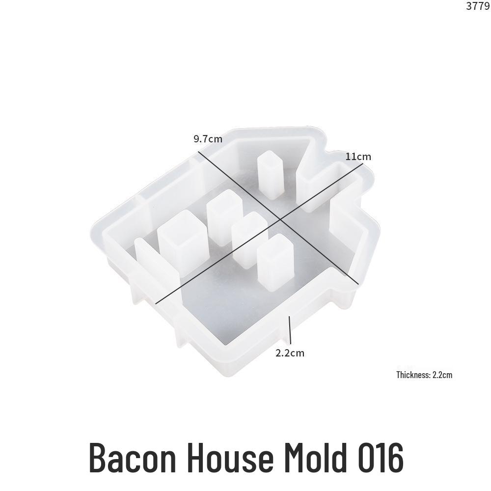 Heart and House Silicone Mold for DIY Epoxy and Aroma Candles