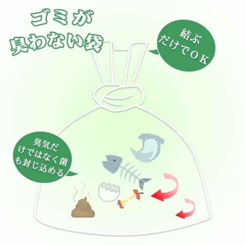 Odor-proof bags for food waste, SS size, 300 count, garbage bags with wide openings, diaper odor-preventing bags, pet poop odor-preventing bags, baby