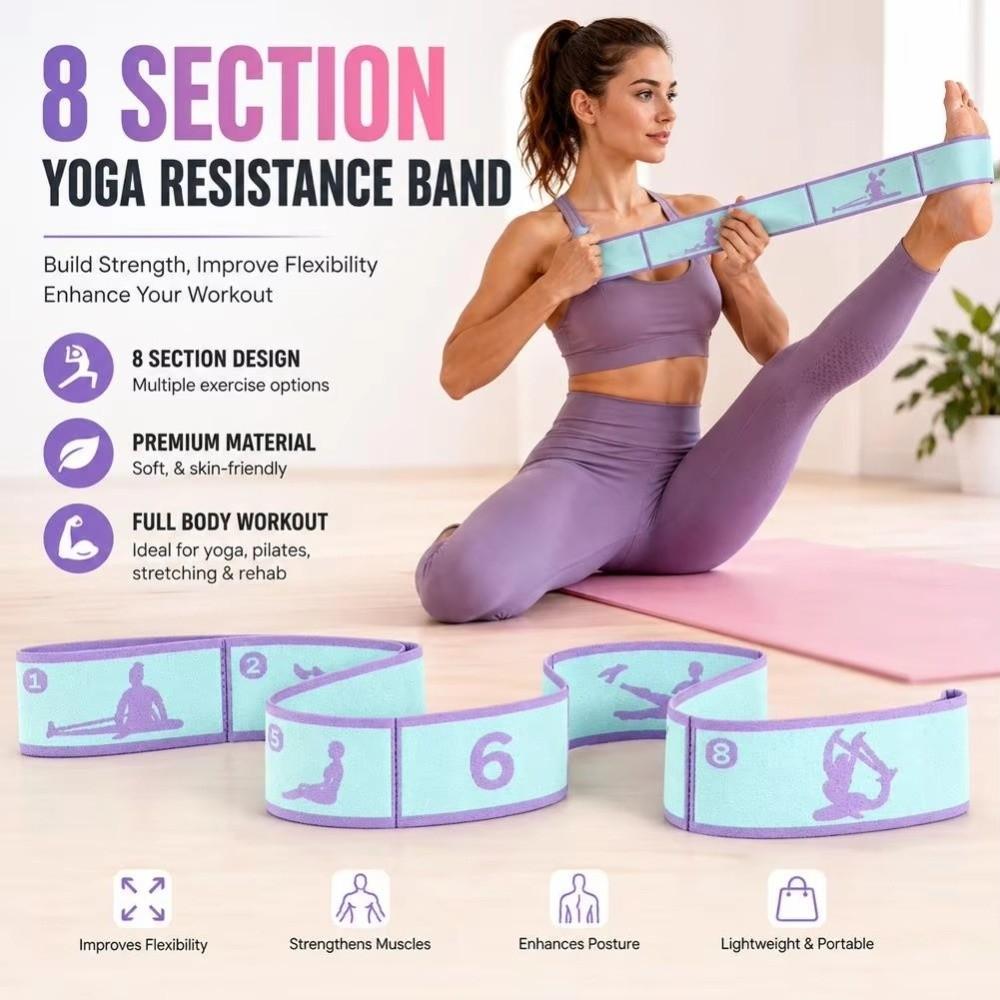 Stretching Band Yoga Resistance Bands Multi-Functional Yoga Elastic Strap  Pilates
