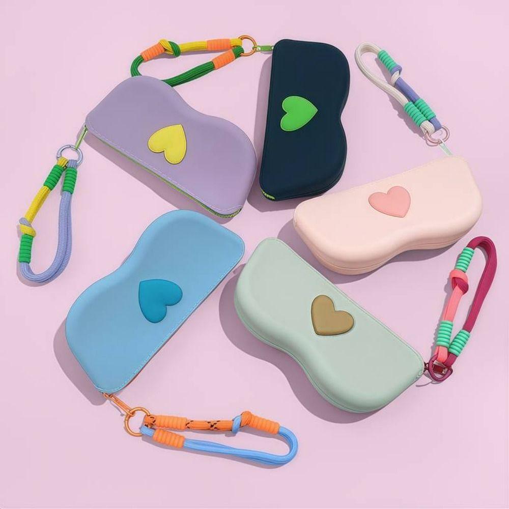 Waterproof Silicone Glasses Case Dustproof Storage Bag Fashion Sunglasses Pouch for Girls