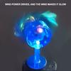 Car Motorcycle Handlebar Wind Energy Colorful Lights Windmill Ornaments Led Lights Self-Adhesive Bicycle Helmet Decorations