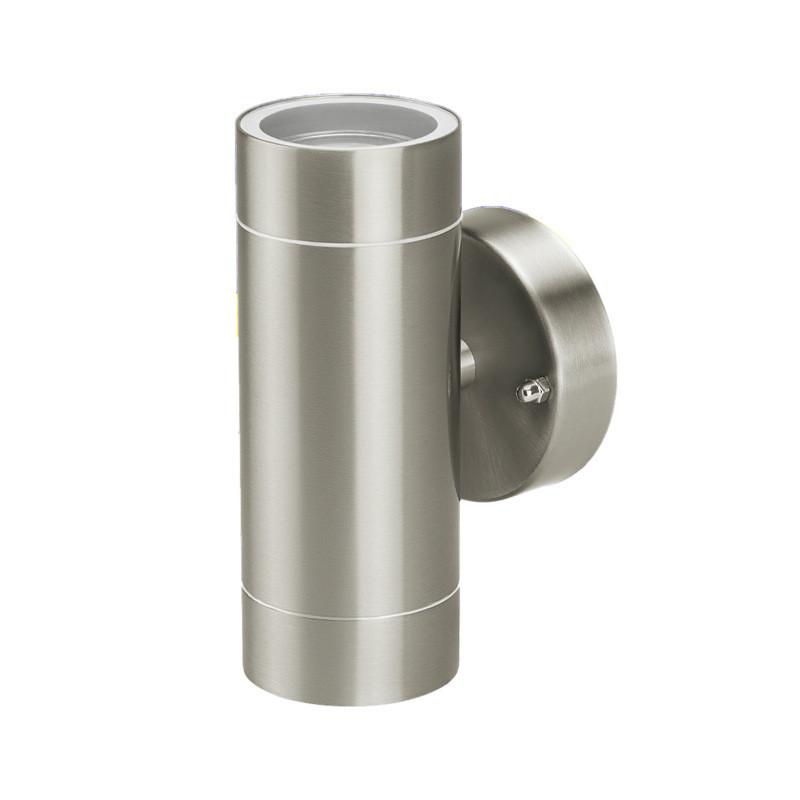 Stainless Steel Outdoor Wall Light Dual Head Waterproof Garden Lamp With Dusk To Dawn Sensor For Patio Decor
