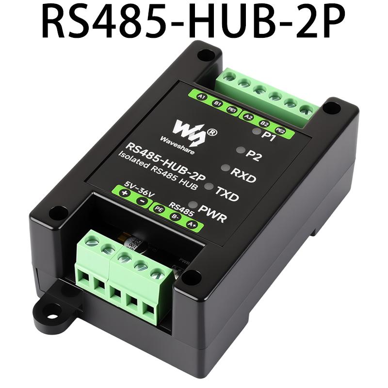 Industrial-grade isolated 2-way RS485 hub repeater One RS485 TO Two RS485 RS485-HUB-2P