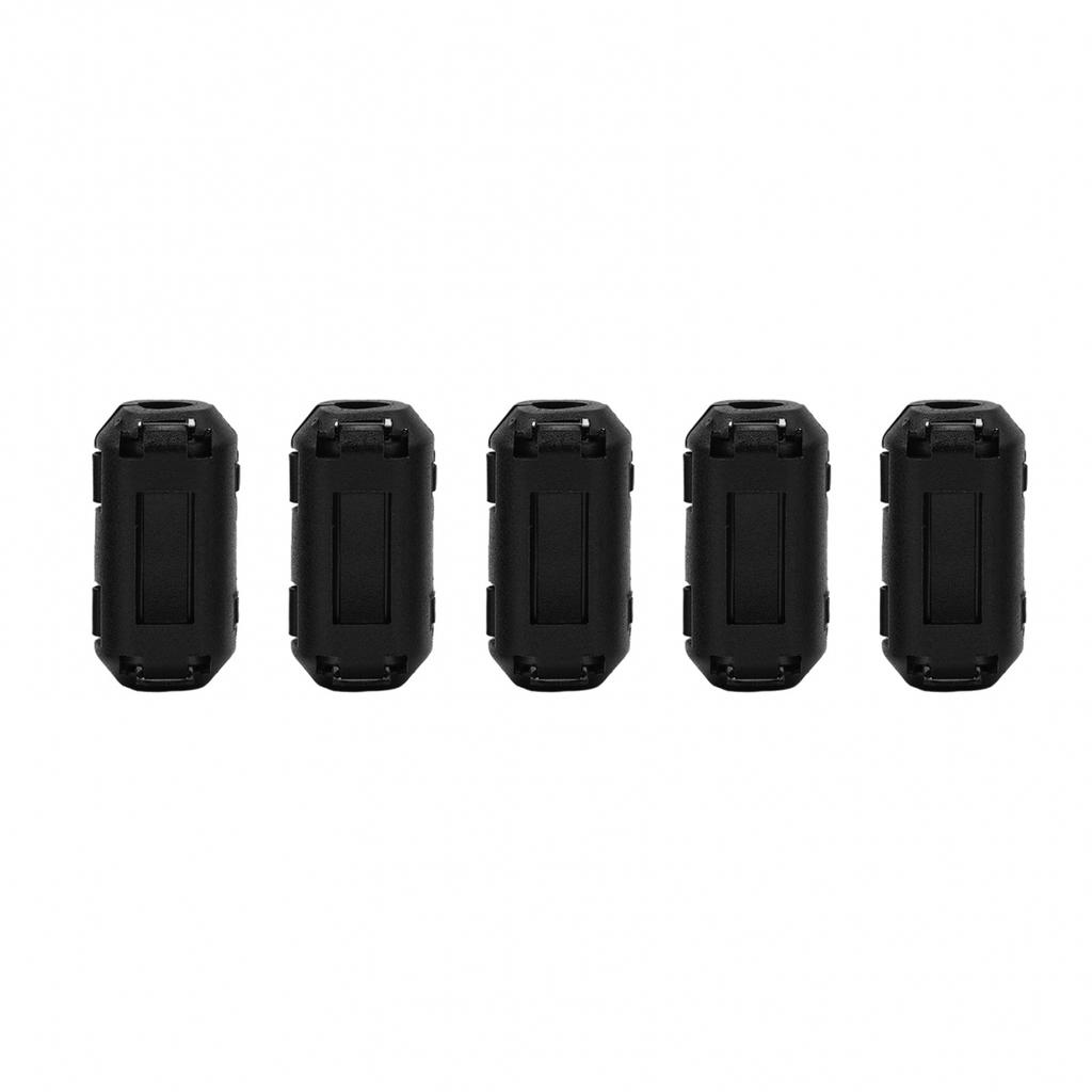 5Pcs Double Snaps TDK Ferrite Core Noise Suppression Filter With Plastic Cover