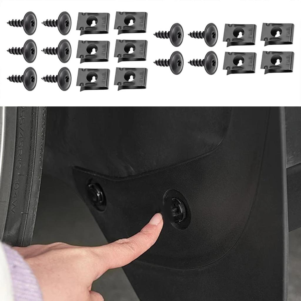 Klipsy U z śrubami Zestaw łączników samochodowych Metalowe nierdzewne Akcesoria naprawcze Do kamperów Ciężarówek Właścicieli pojazdów Deska rozdzielcza