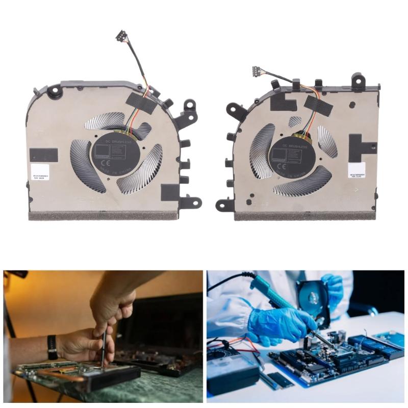 CPU GPU Fan Laptops Cooling Fan DC12V 4Pin 4wires Coolers for 16s IMH9 9 16IMH9 L+R ORG Laptops Part