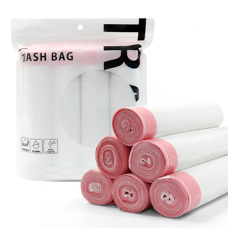Drawstring Garbage Bags for Kitchen, Hotel, and Household Use - Portable and Thickened for Waste Classification