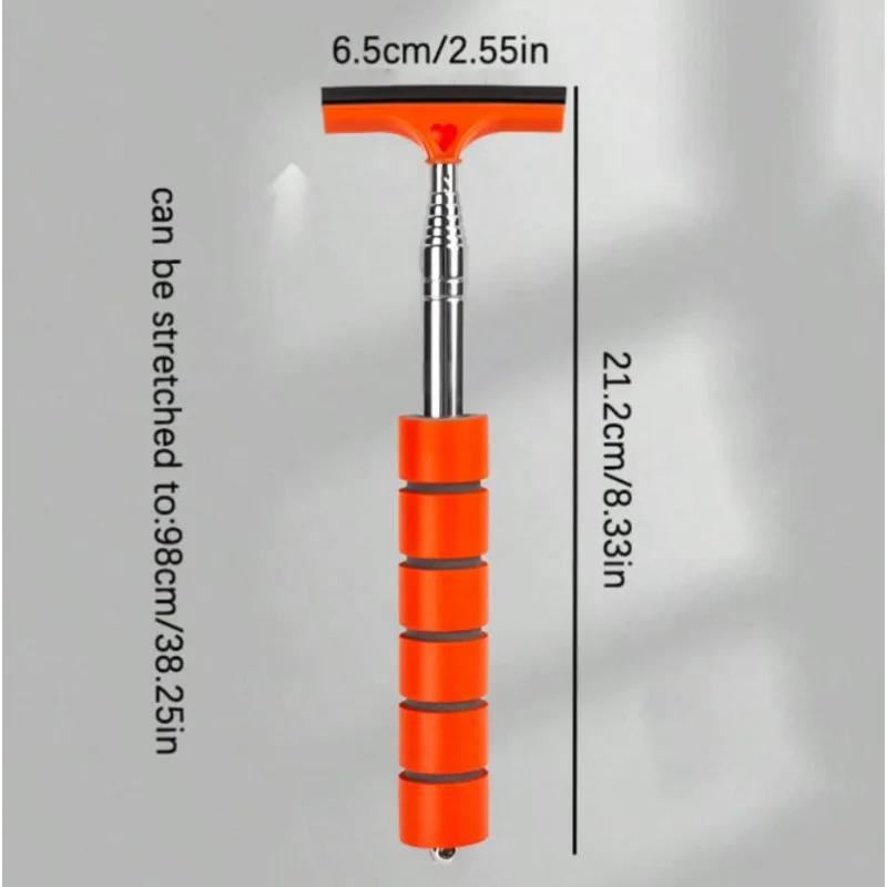 Retractable Car Rearview Mirror Wiper Portable Rainy Cleaning Supplies Rearview Mirror Water Remover Glass Rain Cleaning Tool