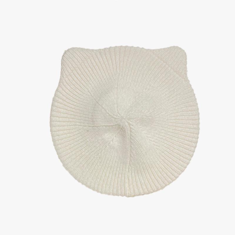 Women's New Knitted Dome Hat Wide Edge Face Showing Small Casual Sports Headband Korean Style Wool Bag Head Hat