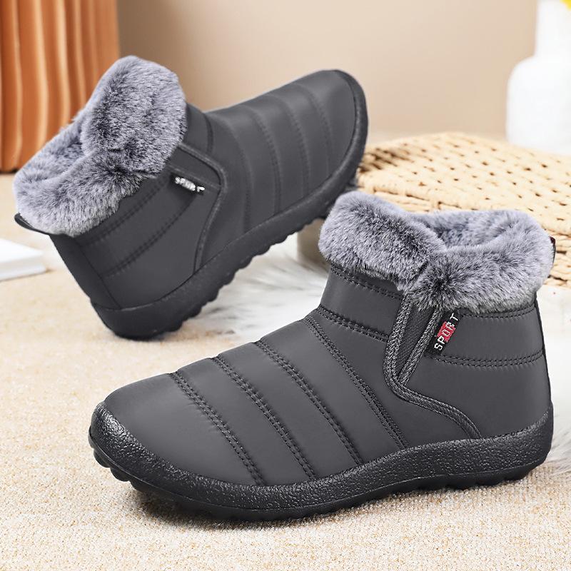 Women's Winter Warm Snow Boots Anti-Slip Waterproof Ankle Booties With Faux Fur Lined for Female Comfortable Short Boots Outdoor Workout Walking Shoes