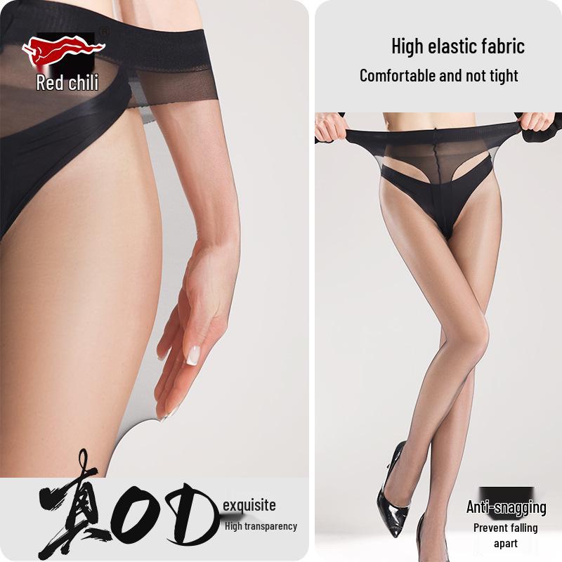 Red Pepper Thin Anti-Snag Silk Stockings: Sexy Light Leg Pantyhose for Women