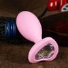 Anal Plug Silicone Diamond Heart-shaped Base H05