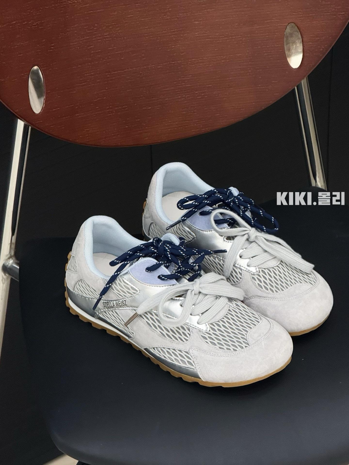 

Soso летние сетчатые кожаные ретро контрастные цвета уродливые милые повседневные кроссовки dopamine женские 40 серый