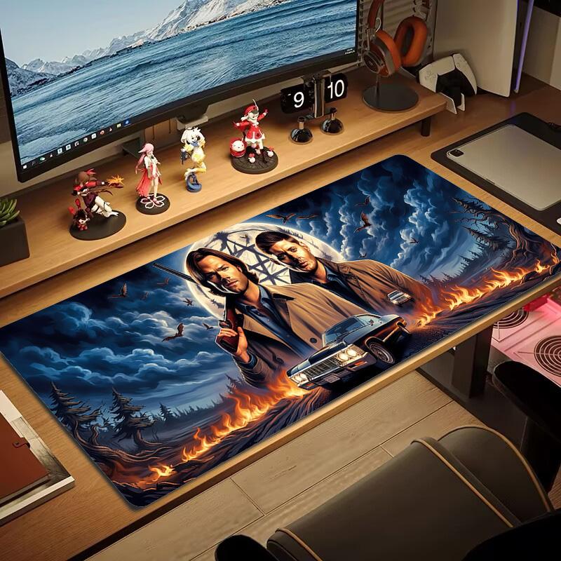 Damon Salvatore Color Mouse Pad Large Gaming Table Cushion Non-slip Laptop Tablet Big Mousepad XXL Mat Mini PC Playmat With Lock edge