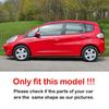 For Honda Fit Jazz 2009 2010 2011-2013 ABS Plastic Rear Window Quarter Louver Cover Side Vent Trim Car Adhesive Accessories